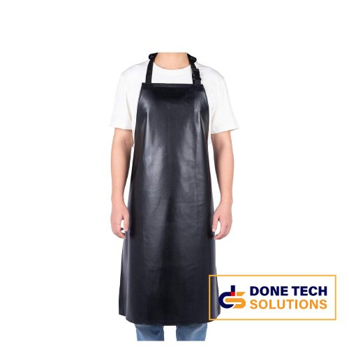 Black-Unisex-Heavy-Duty-Vinyl-Waterproof-Apron
