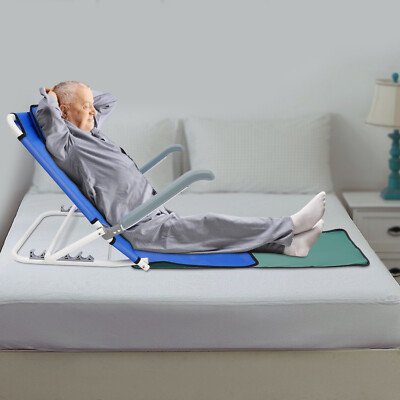 Foldable Adjustable Bed Backrest With Arms