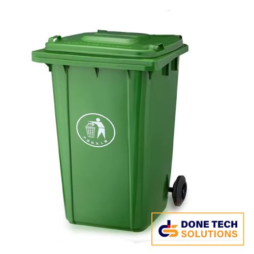 [HM-BA427-G]-BA-Step-On-Garbage-Bin-with-2-Wheels-120L-Green